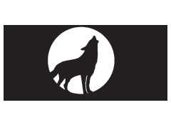 Wolfpak Logo Lone Wolf Reverse
