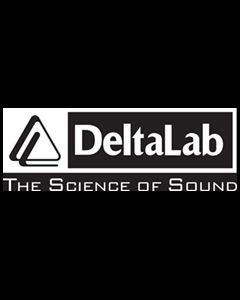 Delta Lab Logo horizontal with tagline reverse