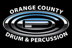 Orange County Drum and Percussion Logo white text