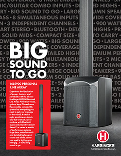 Harbinger MLS900 Big Sound To Go Ad