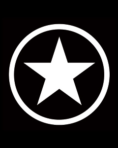 Road Runner Star Logo White