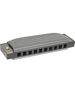 Silver Star Black Gold Harmonica