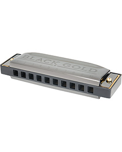Silver Star Black Gold Harmonica