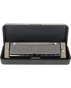 Silver Star Black Gold Harmonica